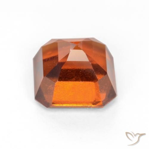 Grenat Hessonite Orange foncé naturelle Octogone / coupe Émeraude, 2.30 ct, VS