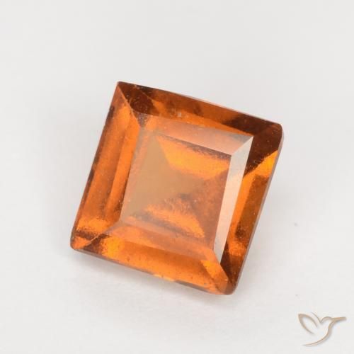 Grenat Hessonite Orange moyen-foncé naturelle Carré, 1.43 ct, VS-SI