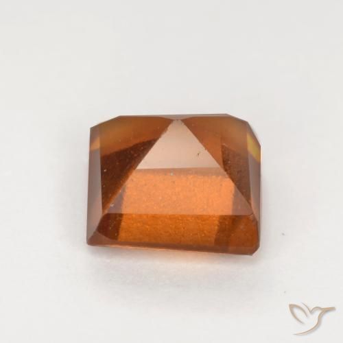 Grenat Hessonite Orange moyen-foncé naturelle Carré, 1.43 ct, VS-SI