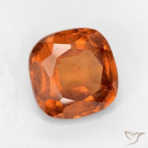 Grenat Hessonite Orange moyen-foncé naturelle Coussin, 2.01 ct, SI