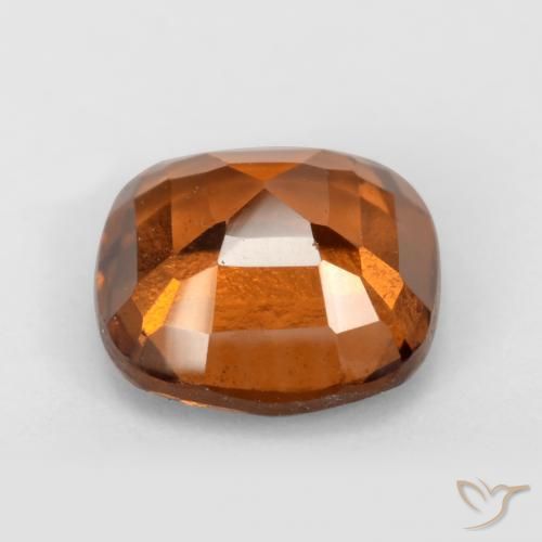 Grenat Hessonite Orange foncé naturelle Coussin, 1.85 ct, VS