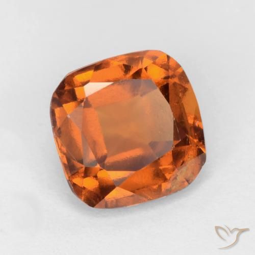 Grenat Hessonite Orange moyen-foncé naturelle Coussin, 1.71 ct, VS-SI