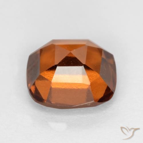 Grenat Hessonite Orange foncé naturelle Coussin, 1.62 ct, VS