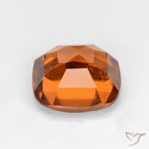 Grenat Hessonite Orange foncé naturelle Coussin, 1.78 ct, VS-SI