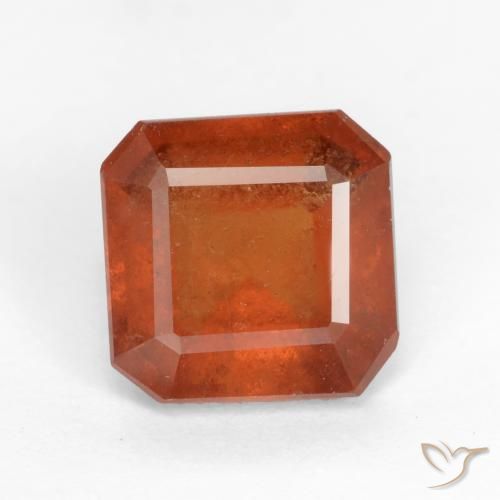 Grenat Hessonite Orange moyen naturelle Octogone / coupe Émeraude, 2.05 ct, SI