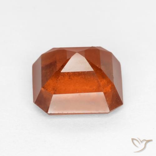 Grenat Hessonite Orange moyen naturelle Octogone / coupe Émeraude, 2.05 ct, SI