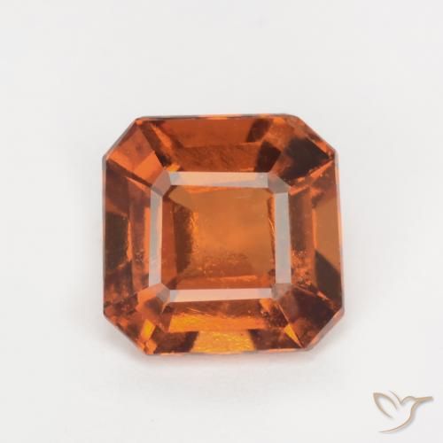 Grenat Hessonite Orange moyen-foncé naturelle Octogone / coupe Émeraude, 1.69 ct, SI