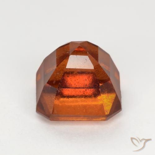 Grenat Hessonite Orange foncé naturelle Octogone / coupe Émeraude, 2.50 ct, SI