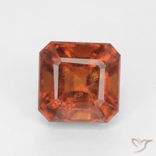 1.93ct Naturel Orange foncé Grenat Hessonite, Taille émeraude, SI