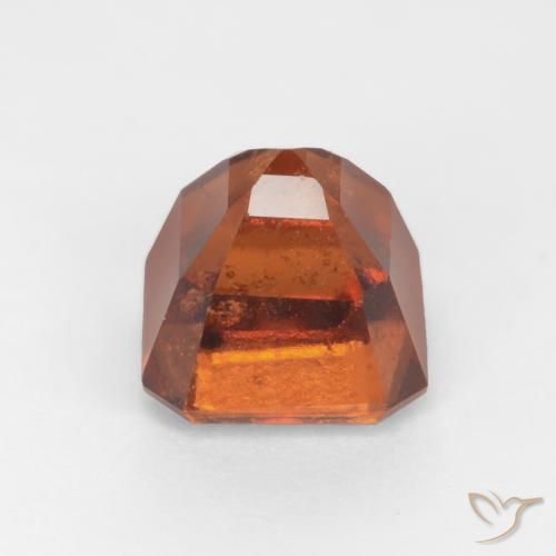 Grenat Hessonite Orange foncé naturelle Octogone / coupe Émeraude, 1.93 ct, SI