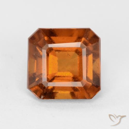 1.91ct Naturel Orange moyen Grenat Hessonite, Taille émeraude, VS-SI