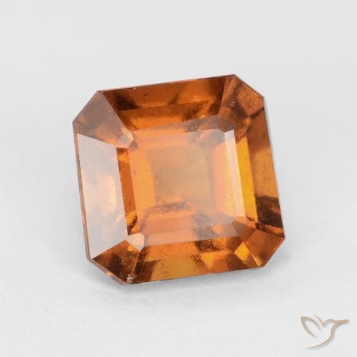 Grenat Hessonite Orange moyen naturelle Octogone / coupe Émeraude, 1.91 ct, VS-SI