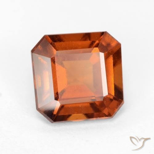 Grenat Hessonite Ambre orange naturelle Octogone / coupe Émeraude, 1.97 ct, VS