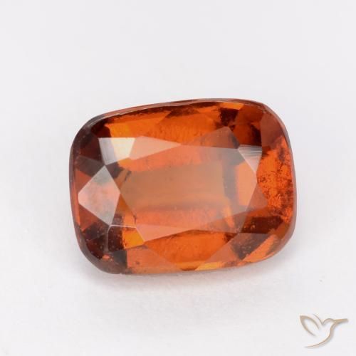 Grenat Hessonite Orange foncé naturelle Coussin, 2.41 ct, VS-SI