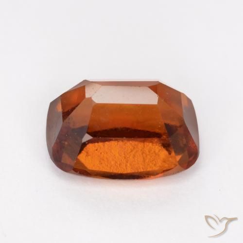 Grenat Hessonite Orange foncé naturelle Coussin, 2.41 ct, VS-SI