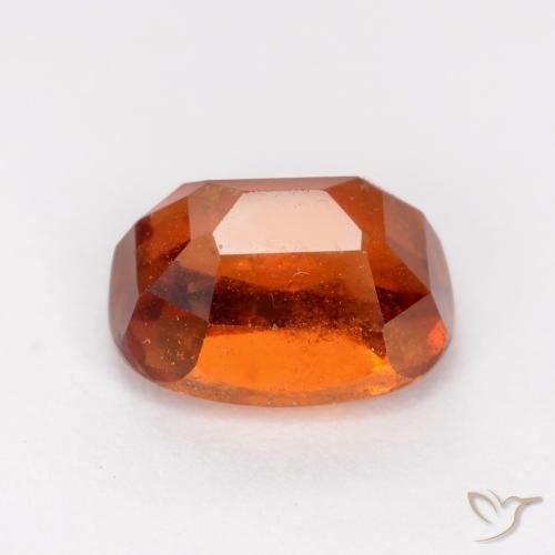 Grenat Hessonite Orange moyen naturelle Coussin, 2.13 ct, SI