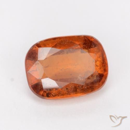Grenat Hessonite Ambre orange naturelle Coussin, 2.02 ct, SI