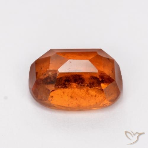 Grenat Hessonite Ambre orange naturelle Coussin, 2.02 ct, SI