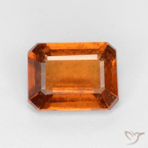 Grenat Hessonite Orange moyen-foncé naturelle Octogone / coupe Émeraude, 1.70 ct, SI
