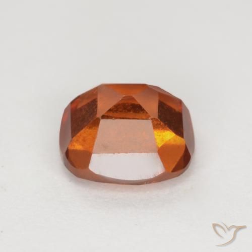 Grenat Hessonite Ambre orange naturelle Coussin, 1.72 ct, VS-SI