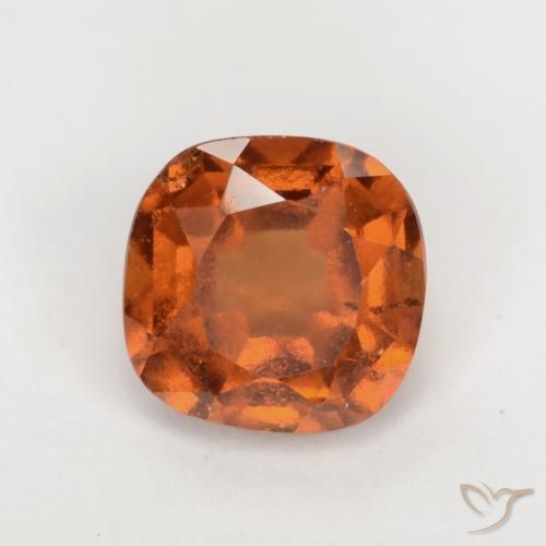 Grenat Hessonite Orange moyen-foncé naturelle Coussin, 1.88 ct, VS-SI