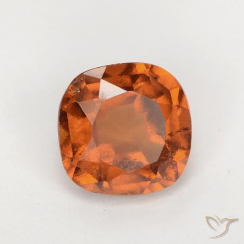 Grenat Hessonite Orange moyen-foncé naturelle Coussin, 1.88 ct, VS-SI