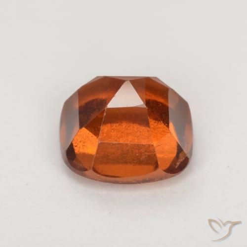 Grenat Hessonite Orange foncé naturelle Coussin, 1.97 ct, VS-SI