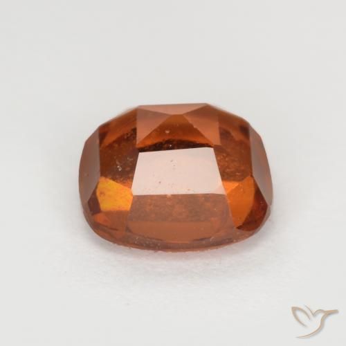 Grenat Hessonite Orange rougeâtre naturelle Coussin, 1.90 ct, VS-SI