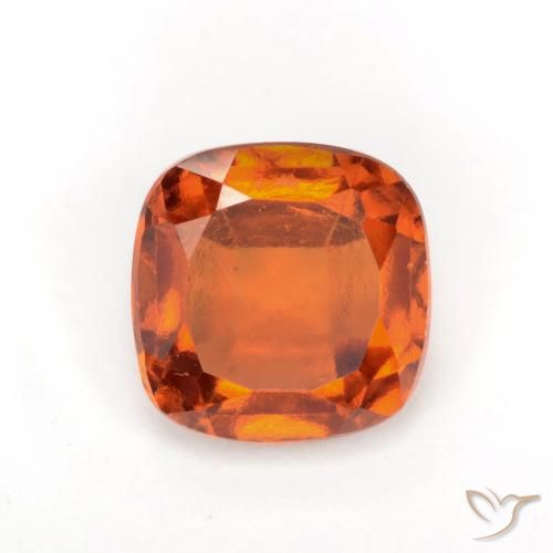 1.94ct Naturel Orange foncé Grenat Hessonite, Coussin, VS