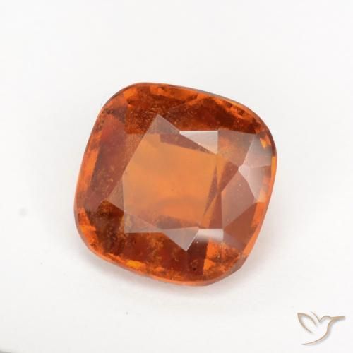 Grenat Hessonite Orange foncé naturelle Coussin, 1.81 ct, SI
