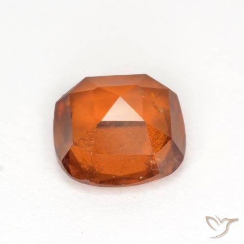 Grenat Hessonite Orange foncé naturelle Coussin, 1.81 ct, SI