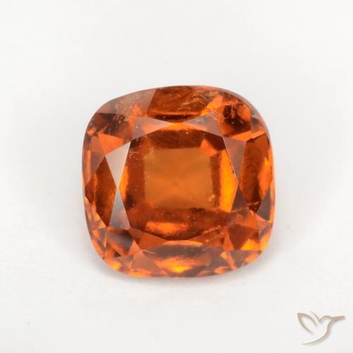Grenat Hessonite Orange foncé naturelle Coussin, 1.95 ct, SI