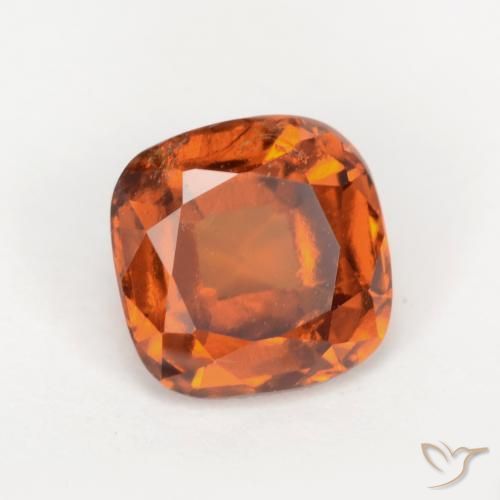 Grenat Hessonite Orange foncé naturelle Coussin, 1.95 ct, SI