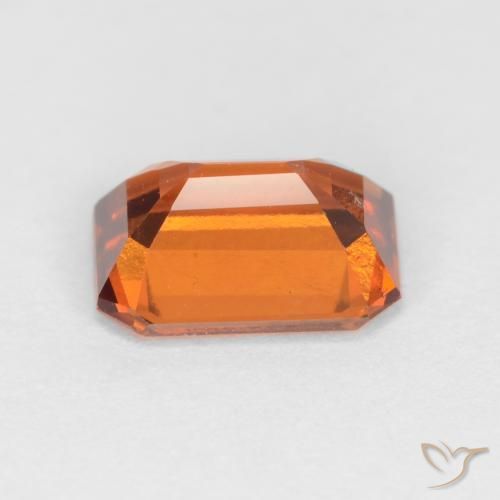 Grenat Hessonite Orange moyen-foncé naturelle Octogone / coupe Émeraude, 1.50 ct, VS-SI