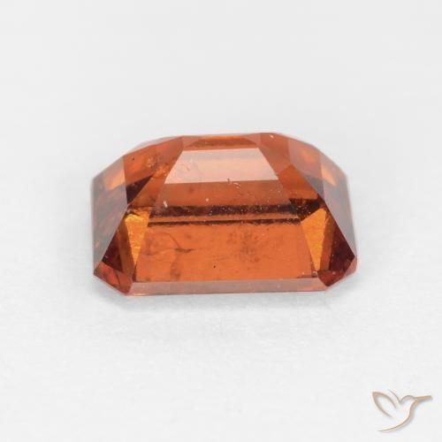 Grenat Hessonite Orange foncé naturelle Octogone / coupe Émeraude, 1.62 ct, SI