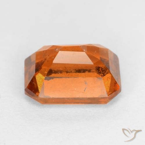 Grenat Hessonite Orange moyen-foncé naturelle Octogone / coupe Émeraude, 1.66 ct, SI