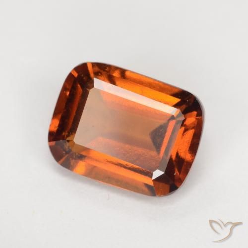Grenat Hessonite Orange moyen naturelle Coussin, 2.09 ct, VS