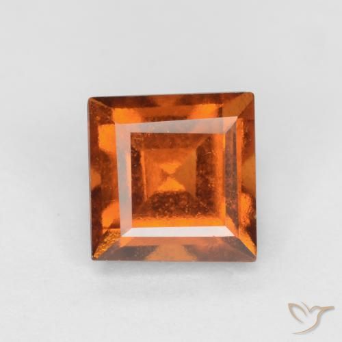1.53ct Naturel Orange moyen-foncé Grenat Hessonite, Carré, VS