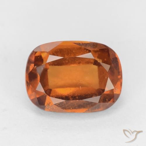 Grenat Hessonite Orange moyen-foncé naturelle Coussin, 1.96 ct, SI