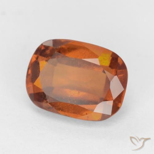 Grenat Hessonite Orange moyen-foncé naturelle Coussin, 1.96 ct, SI