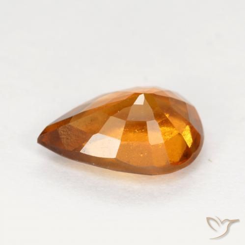 Grenat Hessonite Orange moyen naturelle En forme de poire, 1.20 ct, VS-SI