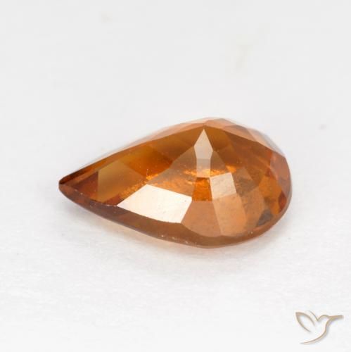 Grenat Hessonite Orange moyen-foncé naturelle En forme de poire, 1.14 ct, VS-SI
