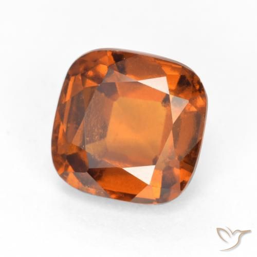 Grenat Hessonite Orange moyen naturelle Coussin, 1.94 ct, VS