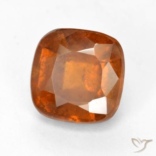 Grenat Hessonite Orange moyen-foncé naturelle Coussin, 2.29 ct, VS-SI