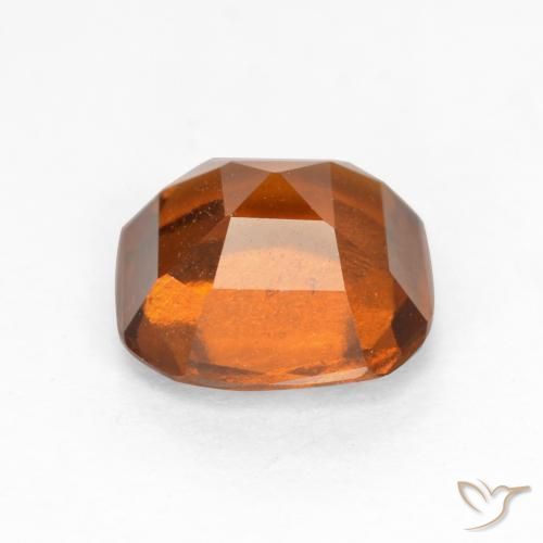 Grenat Hessonite Orange foncé naturelle Octogone / coupe Émeraude, 1.65 ct, VS-SI