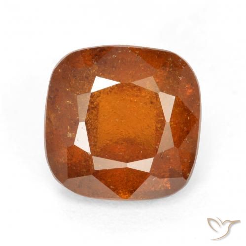 Grenat Hessonite Orange moyen-foncé naturelle Coussin, 1.94 ct, SI