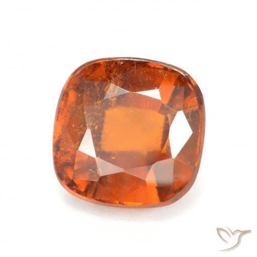 Grenat Hessonite Orange foncé naturelle Coussin, 2.41 ct, VS-SI