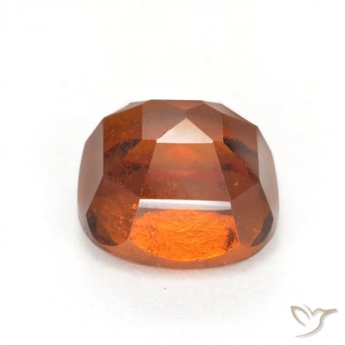 Grenat Hessonite Orange foncé naturelle Coussin, 2.41 ct, VS-SI