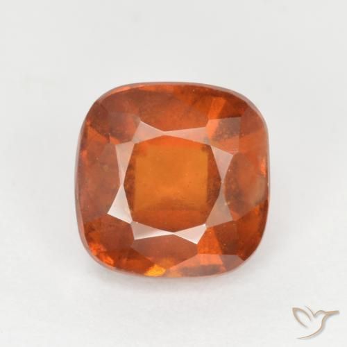 Grenat Hessonite Orange foncé naturelle Coussin, 2.07 ct, SI
