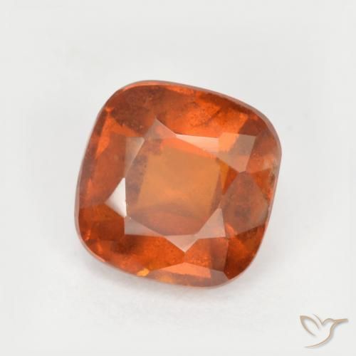 Grenat Hessonite Orange foncé naturelle Coussin, 2.07 ct, SI